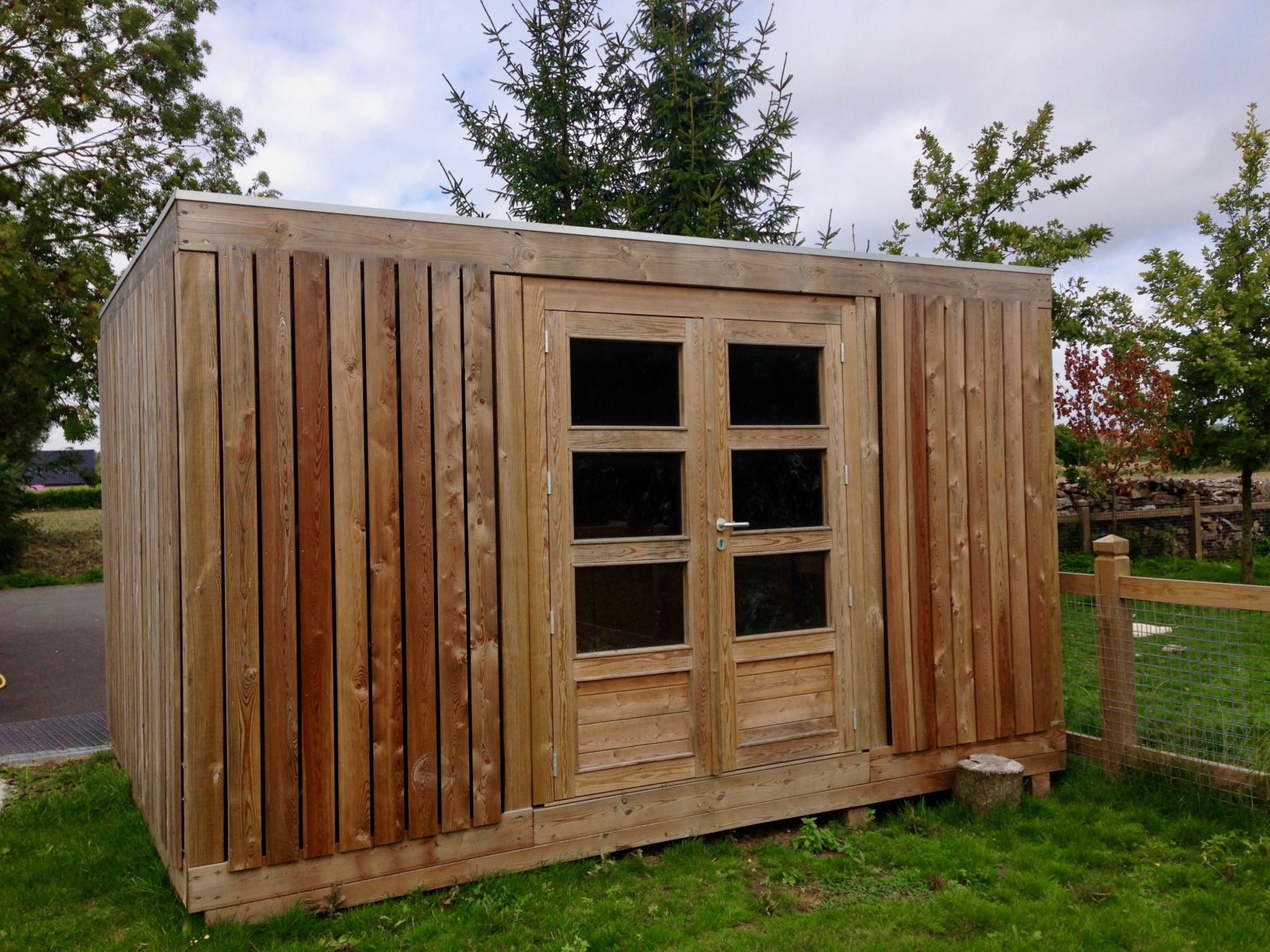 Abris de jardin Destombes bois 400 x 300 quadro mélèze